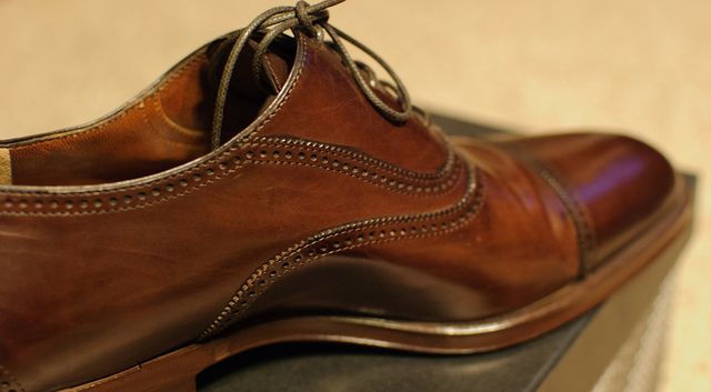 buty brazowe oksforfy pan mlody