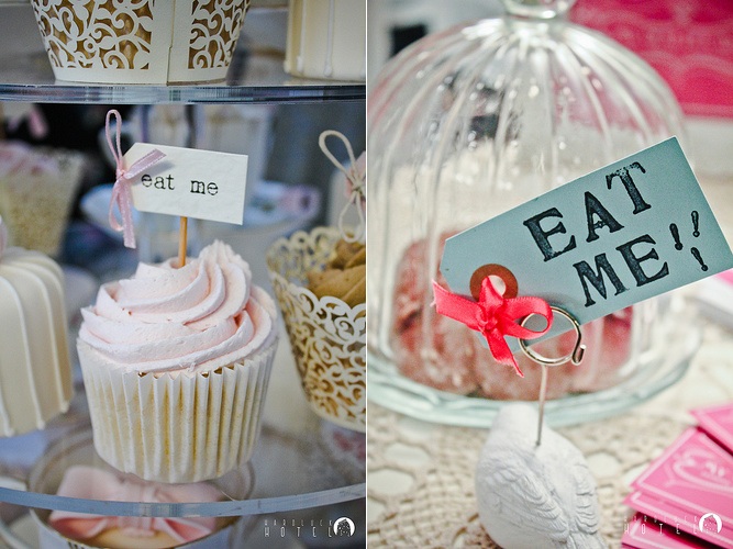 dekoracje weselne eat me babeczki cup cakes