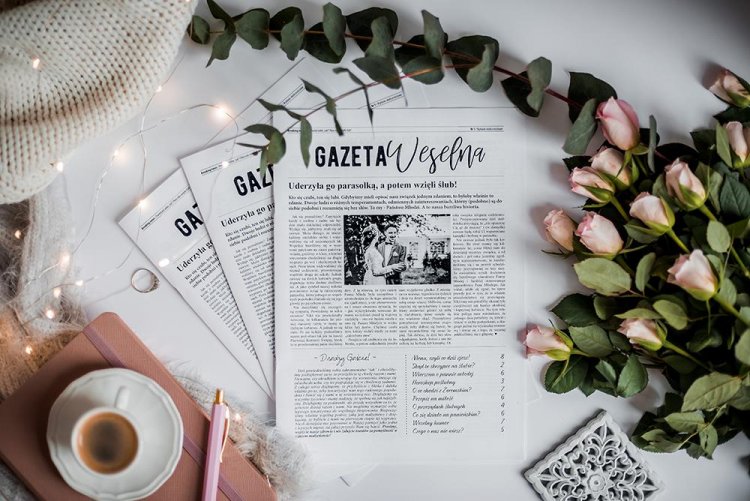 Spersonalizowana Gazeta Weselna | Atrakcja na ślub