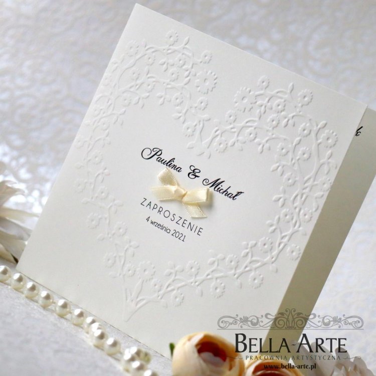 Eleganckie zaproszenia ślubne Bella-Arte.pl
