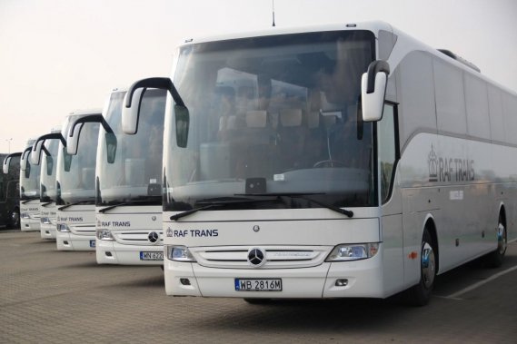 Wynajem busów i autokarów Transport Raftrans
