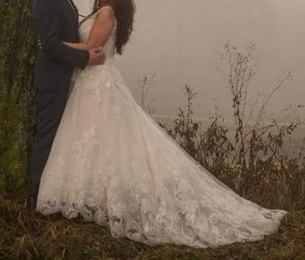 Olśniewająca, koronkowa suknia ślubna-Mori Lee 2813-r.14