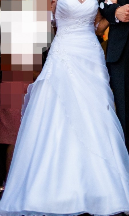 Skromna suknia ślubna rozm. 34-36, biel