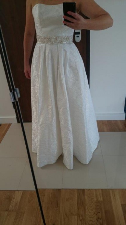 Sprzedam jedwabną suknię ślubną z salonu Nicole