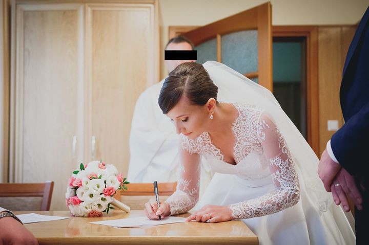 Suknie - Suknia ślubna inspirowana Księżną Kate - 1 800,00zł