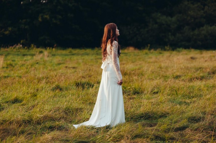 Suknia ślubna własnego projektu, szyta na miarę