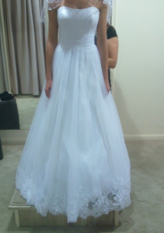 Piękna suknia ślubna AGNES Crystal Collection+gratis welon