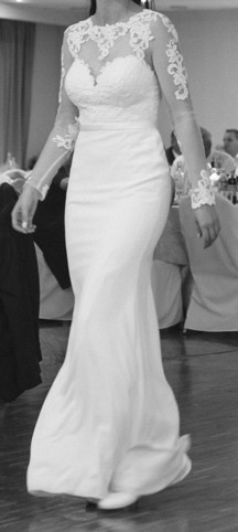 Suknia FADWA na wysoką pannę młodą 178 + 7 cm