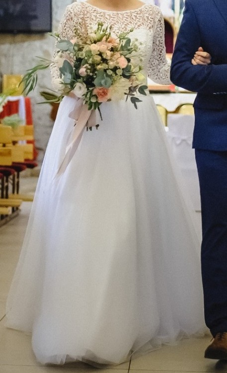 Elegancka suknia ślubna ROSA MARIE Eleonor rozm. 38/40.