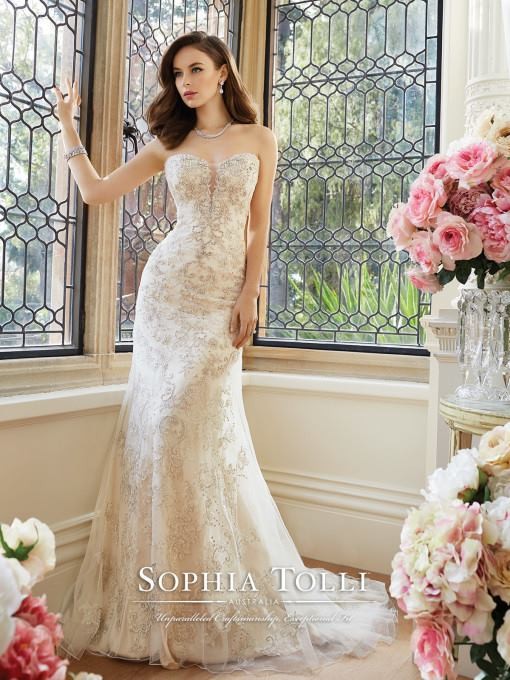 Suknia ślubna Sophia Tolli Y11639 ivory rozm.36