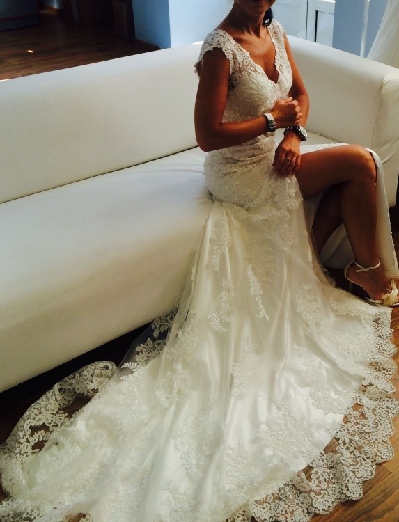 Suknia ślubna Maggie Sottero 'Melanie', 36, 2welony GRATIS