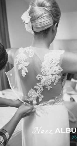 Suknia Vanilla Sposa 1445 Angelina roz 38 ivory śmietankowa