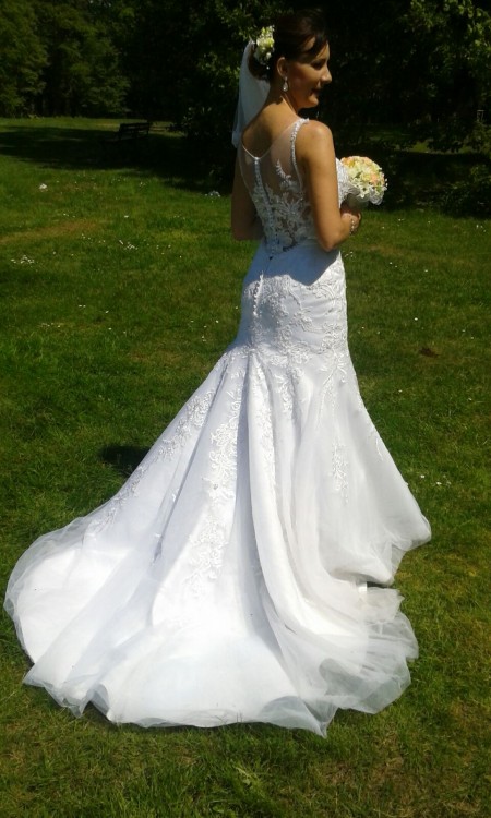 SUKNIA ŚLUBNA ROZMIAR 38-40 MODEL AMBROSIA 1601