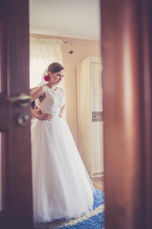 Mon Cheri David Tutera Isabel 114273 KSIĘŻNICZKA KORONKA