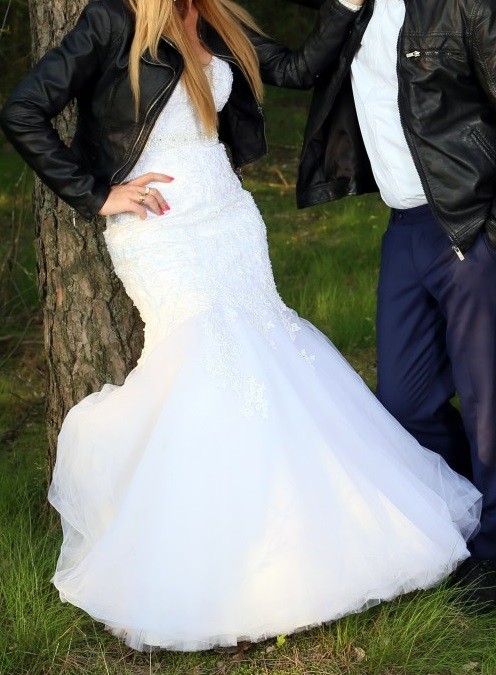 Suknie ślubna śnieżnobiała DUBER