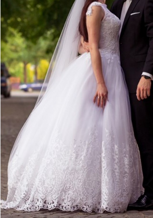 Suknia ślubna - princessa z trenem