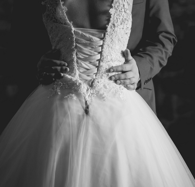 Suknia ślubna, koronka, princessa