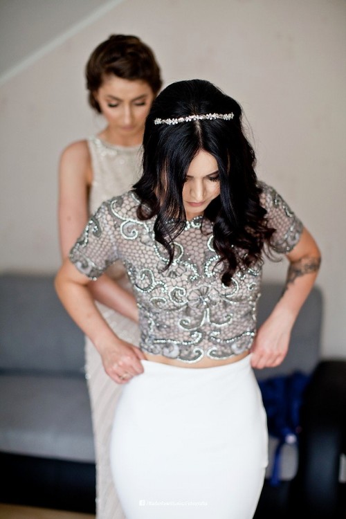 Prześliczna Suknia Ślubna Terik Ediz + welon oraz podwiązka