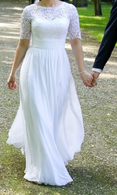 Suknia ślubna dla niskiej Panny Młodej