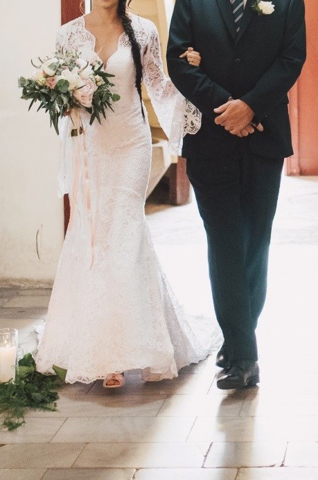 Koronkowa suknia ślubna od Małgorzaty Motas