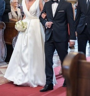 Suknia z mikado - klasyk