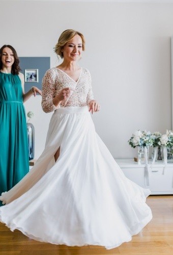 Suknia projektu Sylwii Kopczyńskiej