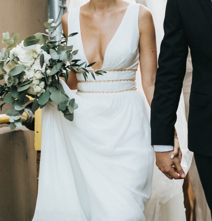 Jedwabna Suknia Ślubna Viola Piekut roz. 36