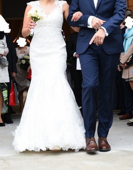 PIĘKNA SUKNIA ŚLUBNA SYRENKA