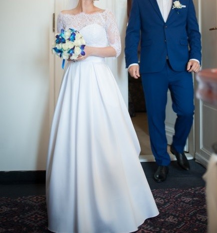 "NORDEA WHITE" Suknia Ślubna Rozmiar 34/36