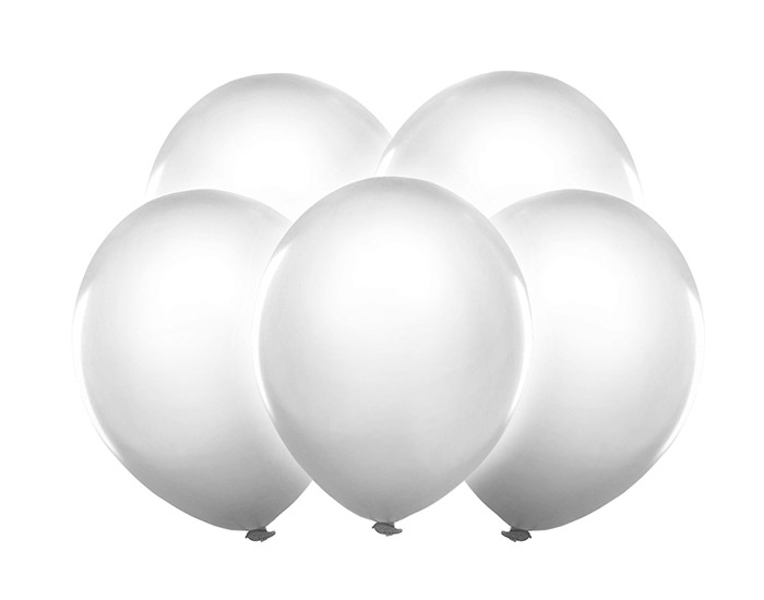 Balony ze swietlikiem LED białe hel