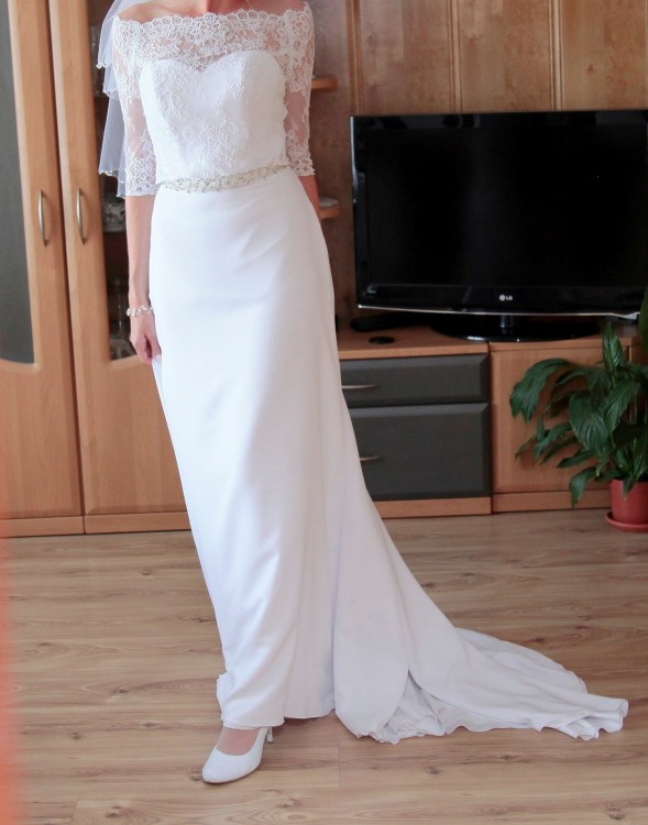 Suknia ślubna Ernesta kolekcja Margarett rozmiar 36/38