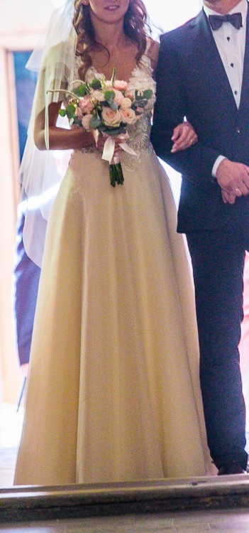 Wyjątkowa suknia ślubna rozm. 34/36 Ivory OKAZJA!