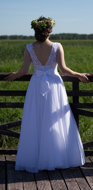 Suknia ślubna 2017 roz. 38/40 koronka + muślin