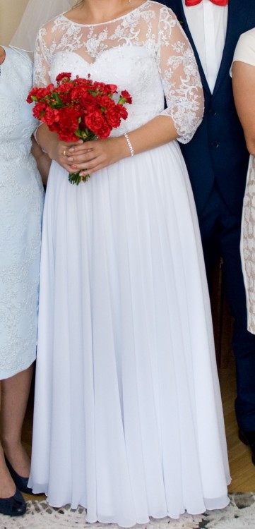 Suknia Ślubna- rozmiar 38/40, 165cm, typ A