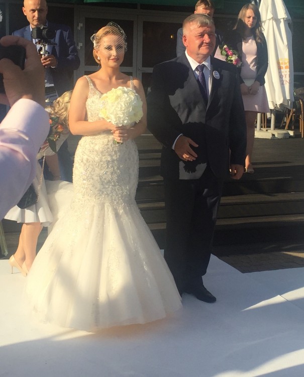 Suknia ślubna, syrenka, z Nowego Jorku, morii lee