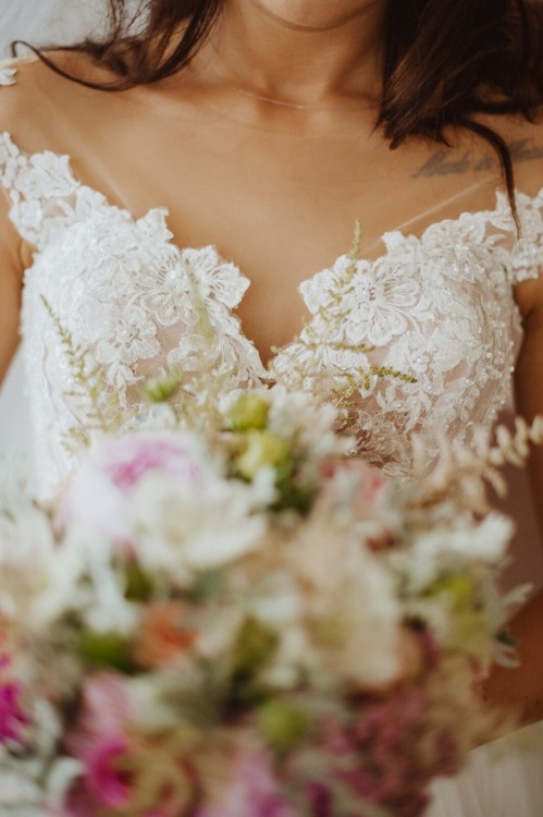 Romantyczna suknia ślubna