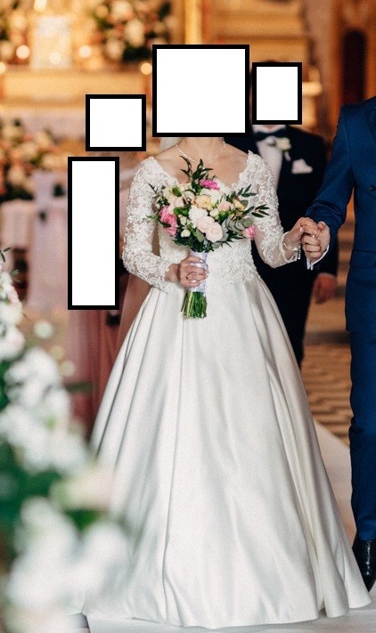 Suknie - elegancka suknia ślubna - 2 999,00zł