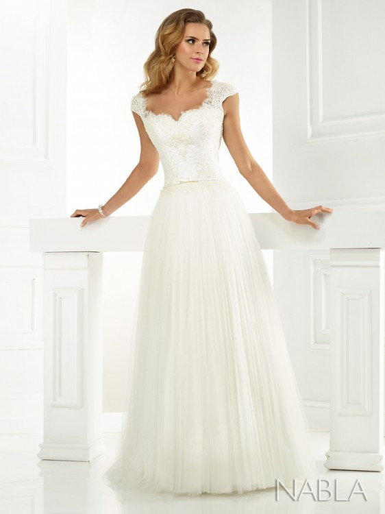 Suknia ślubna NABLA Kraków Analise/spódnica Lidia+welon