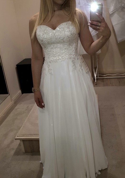 Suknia ślubna 34 36 XS S 160cm gorset muślin