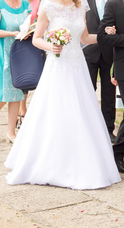 sprzedam śliczną suknię rozm. 36-38