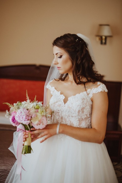 Romantyczna suknia ślubna