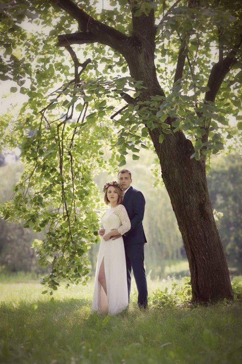 Suknia rustykalna, zwiewna 36