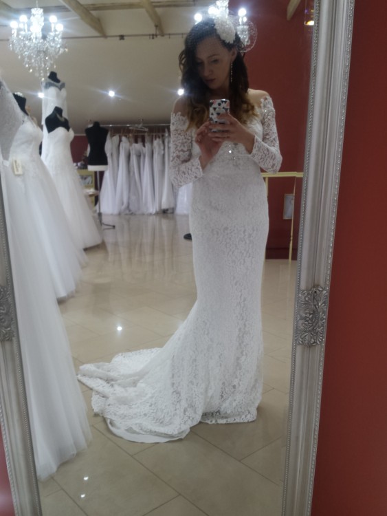 koronkowa suknia slubna-boska syrenka