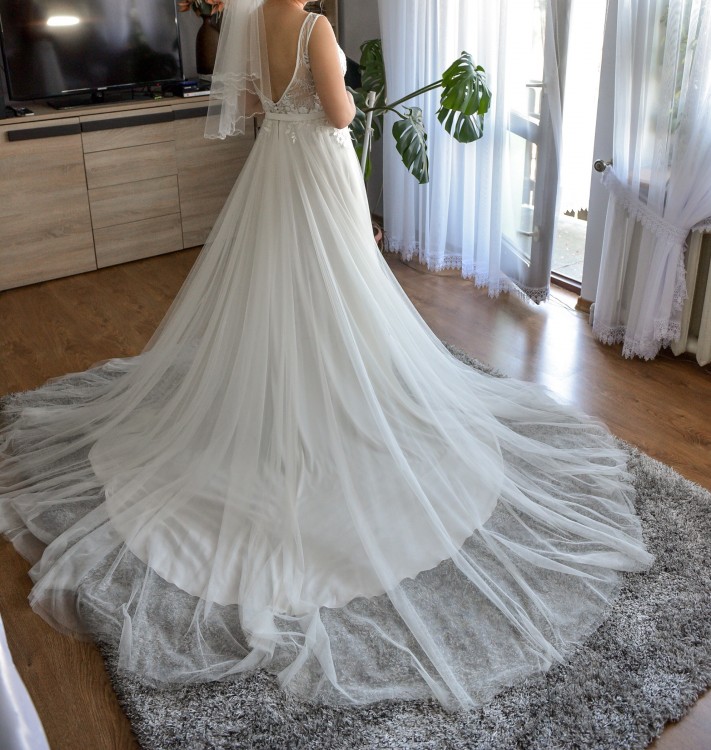 Suknia ślubna Sincerity 3945 boho vintage