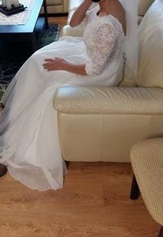 Suknia ślubna INZAP, kolor: ivory/tiul 2017/ używana