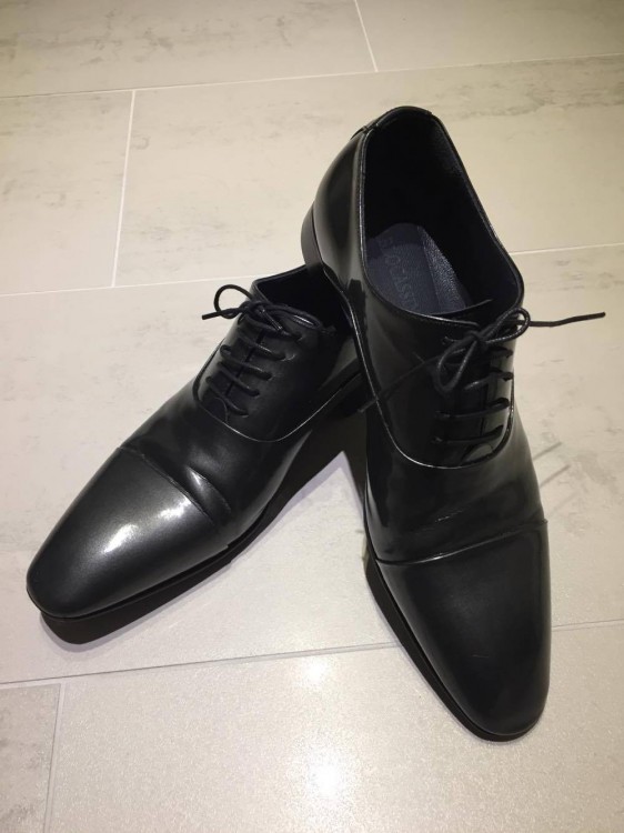 PABLO CASSINI buty slubne meskie, rozmiar 41 Szare/srebrne