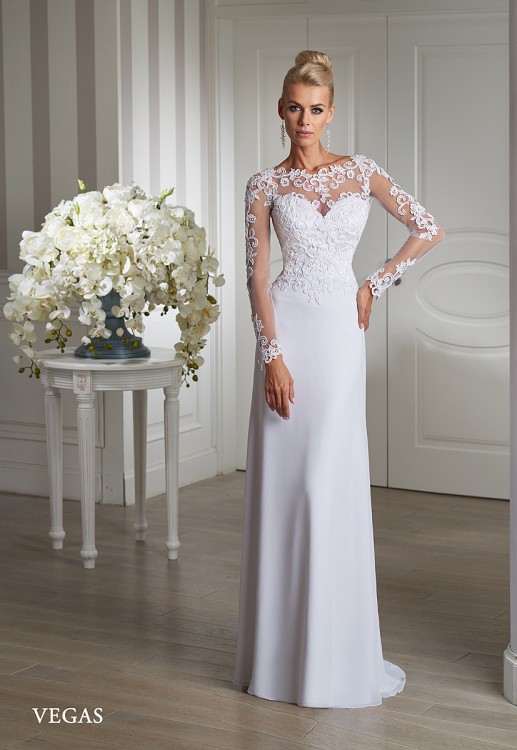 Suknia Ślubna Koronka cyrkonie swarovski VEGAS