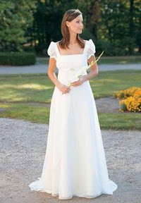 romantyczna suknia ślubna józefinka