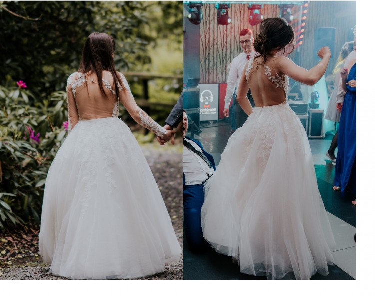 Suknia Ślubna Pronovias 2017, 2 w 1, Odkryte plecy