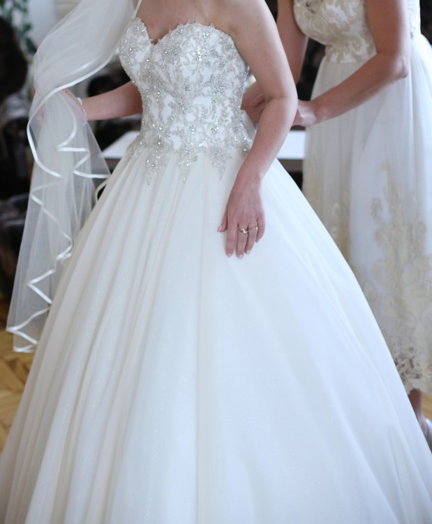 Suknia ślubna gorsetowa, księżniczka